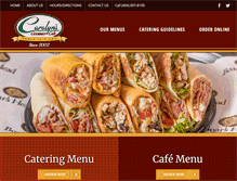 Tablet Screenshot of carolynsgourmetcafe.com